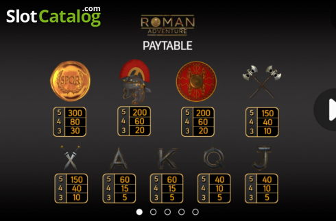 Скрин5. Roman Adventure слот