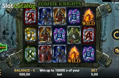 Скрин2. Zombie Knights слот