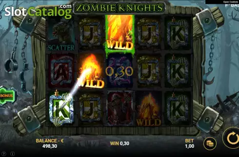 Скрин3. Zombie Knights слот