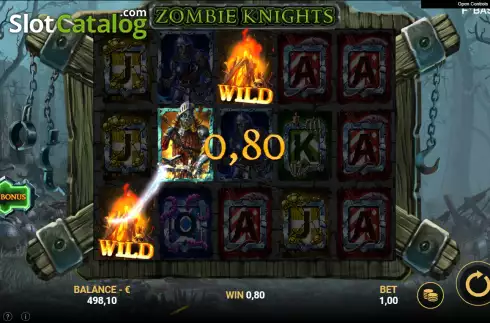 Скрин4. Zombie Knights слот