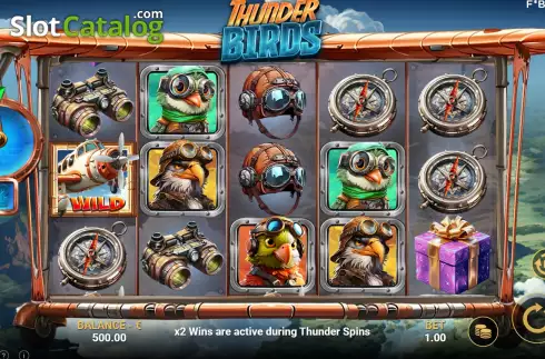 Скрин2. Thunder Birds слот
