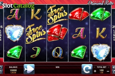 Скрин2. Diamond Rain слот