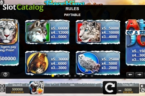 Скрин5. Tiger King Deluxe слот