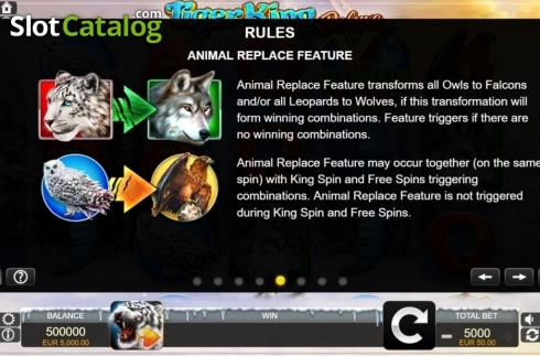 Скрин9. Tiger King Deluxe слот
