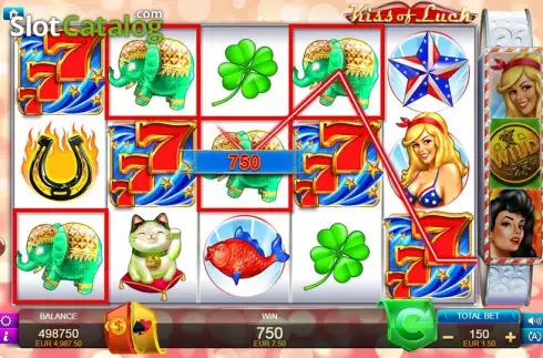 Скрин4. Kiss of Luck слот