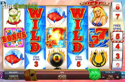 Скрин6. Kiss of Luck слот
