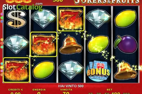 Скрин3. Jokers & Fruits слот