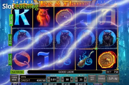 Скрин3. Ice & Flame слот