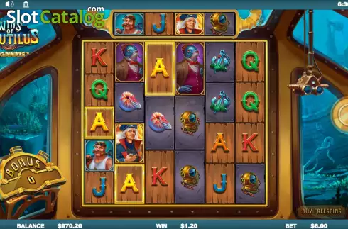 Скрин4. Wins of Nautilus Megaways слот