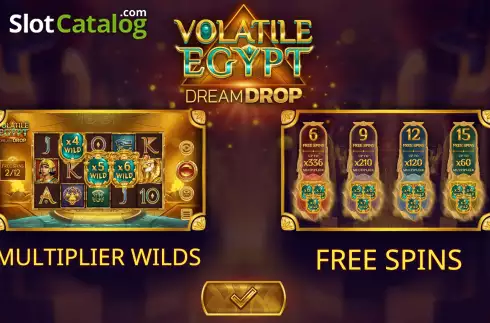 Скрин2. Volatile Egypt Dream Drop слот