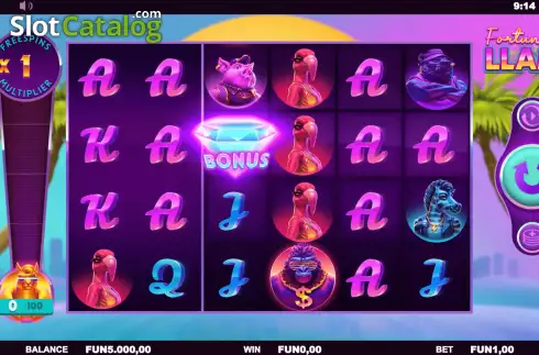 Скрин3. Fortune Llama слот