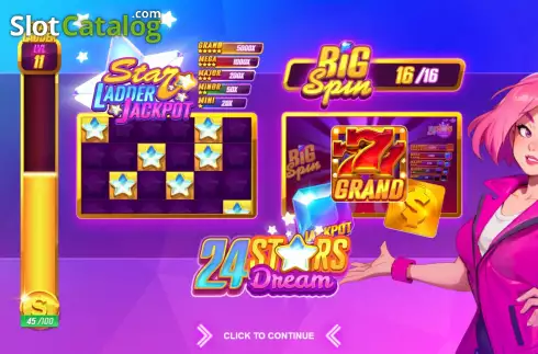 Скрин2. 24 Stars Dream слот