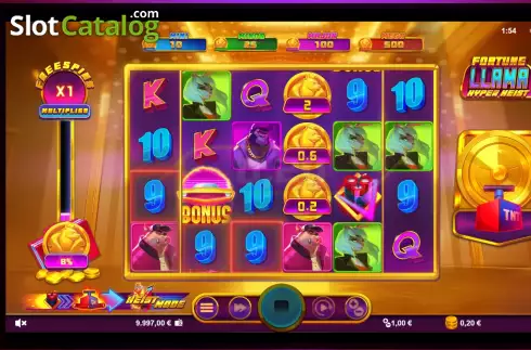 Скрин2. Fortune Llama Hyper Heist слот