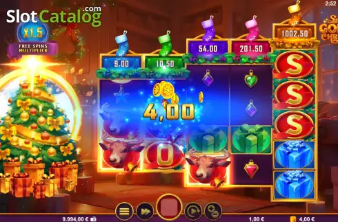 Скрин3. Santa's Golden Christmas слот
