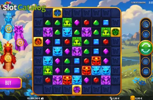 Скрин2. Elemento Dragons слот