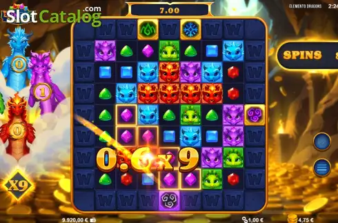 Скрин3. Elemento Dragons слот