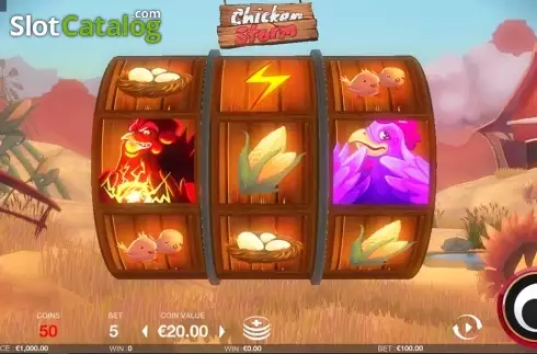 Скрин2. Chicken Storm слот