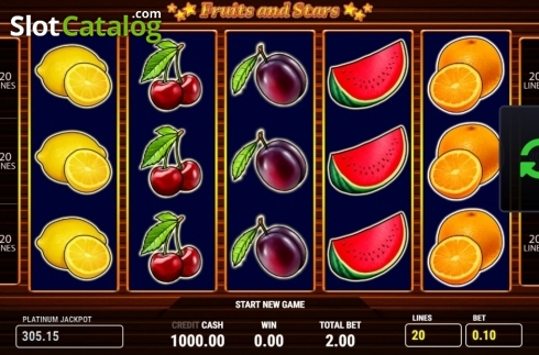 Скрин2. Fruits and Stars (Fazi) слот