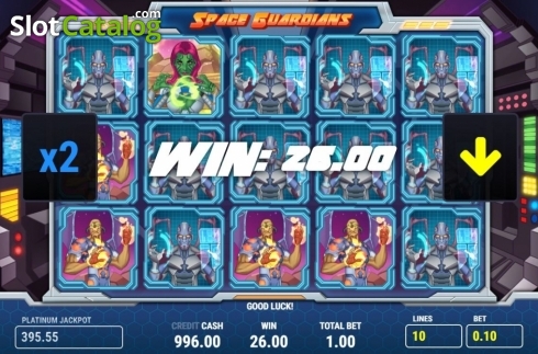 Скрин3. Space Guardians слот