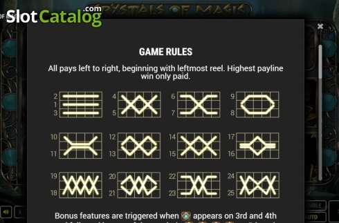 Скрин5. Crystals of Magic слот