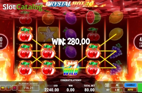 Скрин4. Crystal Hot 40 слот