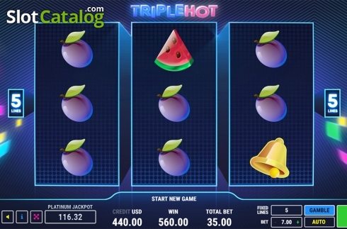 Скрин2. Triple Hot слот