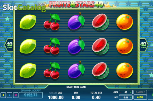 Скрин2. Fruits & Stars 40 слот