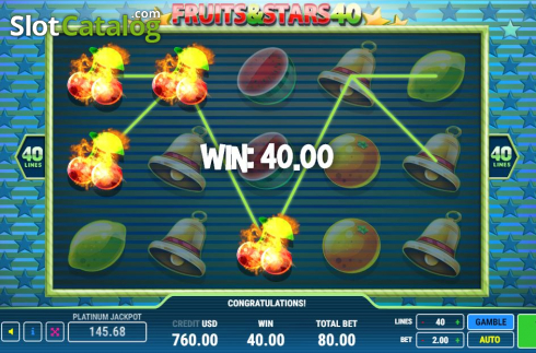 Скрин3. Fruits & Stars 40 слот