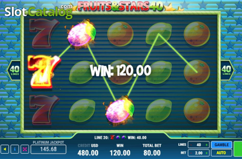 Скрин4. Fruits & Stars 40 слот