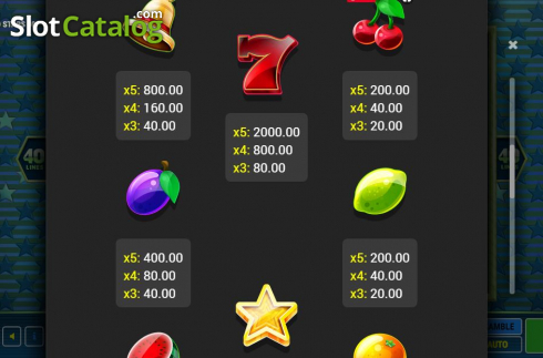 Скрин8. Fruits & Stars 40 слот