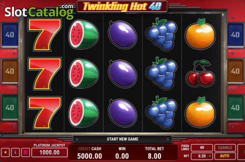 Скрин2. Twinkling Hot 40 слот