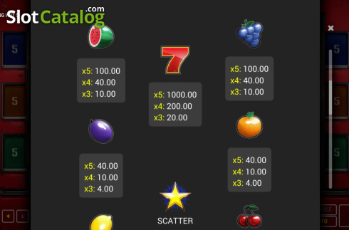 Скрин7. Twinkling Hot 5 слот