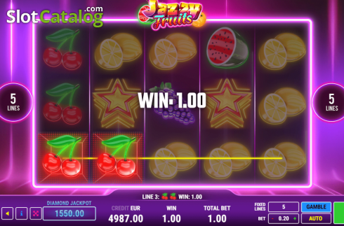 Скрин3. Jazzy Fruits слот