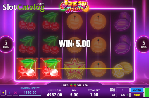 Скрин4. Jazzy Fruits слот