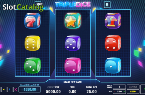 Скрин2. Triple Dice слот