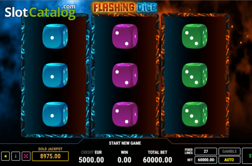 Скрин2. Flashing Dice слот