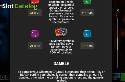 Скрин6. Flashing Dice слот