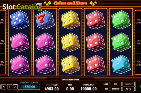 Скрин2. Cubes and Stars слот