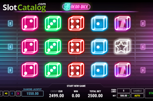 Скрин2. Neon Dice 5 слот