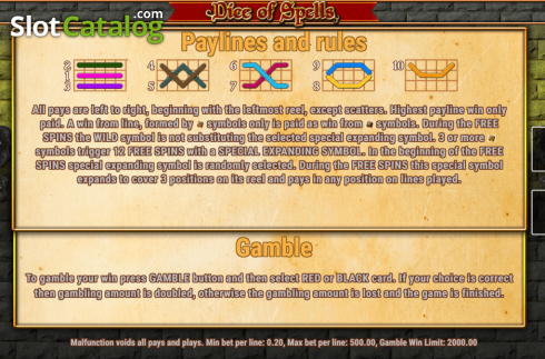 Скрин8. Dice of Spells слот