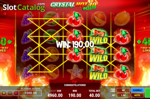 Скрин3. Crystal Hot 40 Deluxe слот