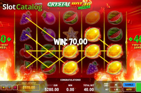 Скрин6. Crystal Hot 40 Deluxe слот