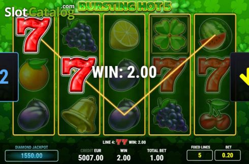 Скрин5. Bursting Hot 5 слот