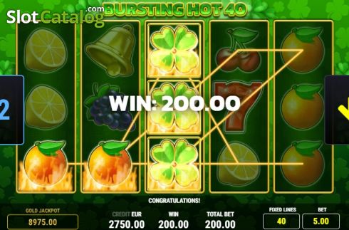 Скрин4. Bursting Hot 40 слот
