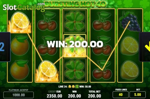 Скрин5. Bursting Hot 40 слот