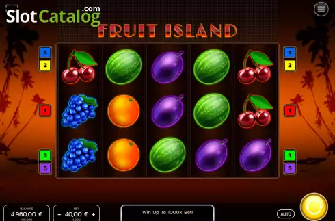 Скрин2. Fruit Island слот