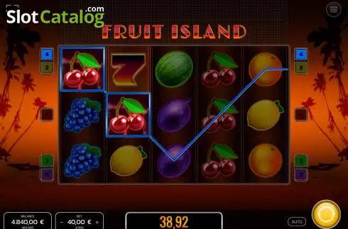 Скрин3. Fruit Island слот