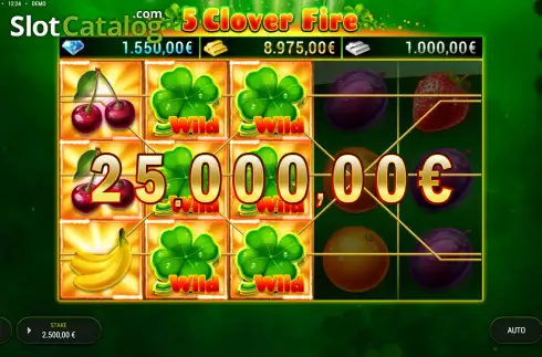 Скрин4. 5 Clover Fire слот