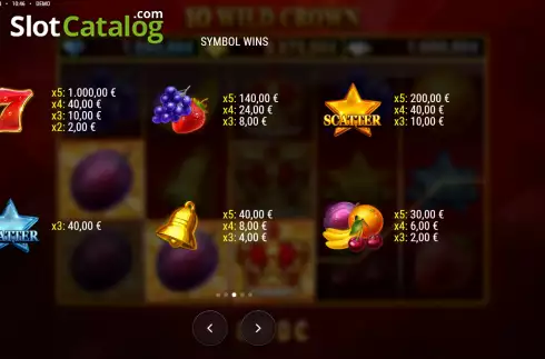 Скрин7. 10 Wild Crown слот