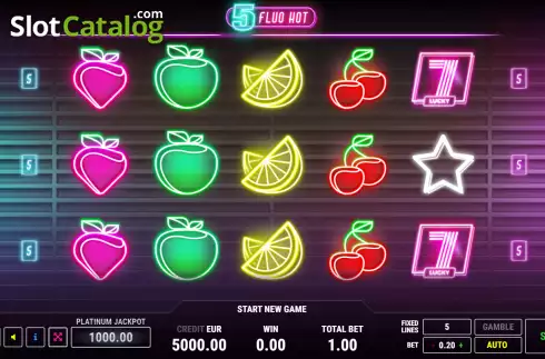 Скрин2. Fluo Hot 5 слот